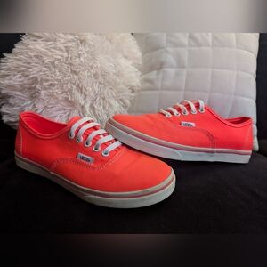 Vans Bright Orange Canvas Shoes